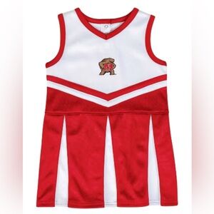 NWT NCAA Maryland Terrapins Girls' Short Sleeve Toddler Cheer Dress Set Size 4T